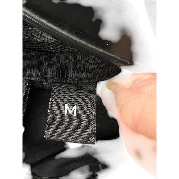 Harley-Davidson Black Long-Sleeve Button-Up Shirt Embroidered Logo Cotton M Goth - Picture 3 of 9